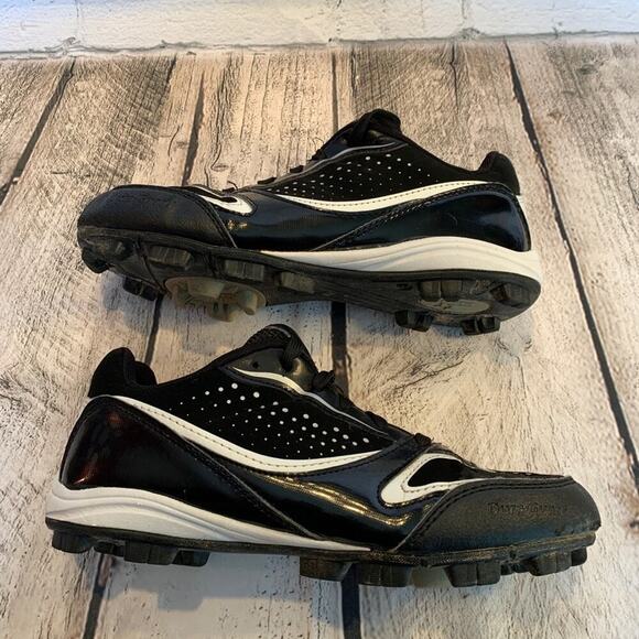 STARTER Boy’s Black Synthetic Lace Up Baseball Cleats / Size: 5 - Picture 9 of 11